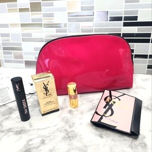 YSL Cosmetic Pouch Makeup Bag Set